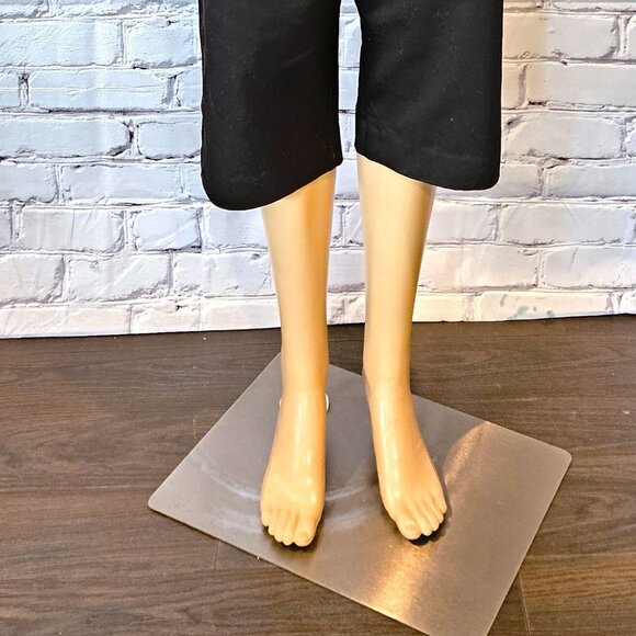 KIM ROGERS - cotton blend cropped black capri pants - Picture 5 of 8